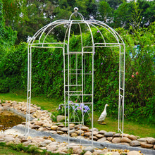 Load image into Gallery viewer, SCENDOR Garden Arches Arbors Metal Gazebo White Durable Iron Trellis