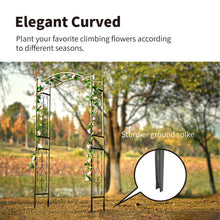 Load image into Gallery viewer, SCENDOR Garden Arbor Garden Arch, 92'' H x 42.5'' W, Trellis Plants Support with Metal Durable Iron