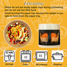 Load image into Gallery viewer, Flohover 100 PCS Food Grade Air Fryer Disposable Paper Liner