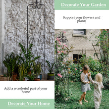 Load image into Gallery viewer, SCENDOR 71inch x15inch Rustproof Metal Vine Trellises A 180cm 2Pack