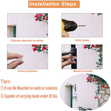 Load image into Gallery viewer, SCENDOR Outdoor Hanging Bracket Iron Hooks 2 Pack(12inch)