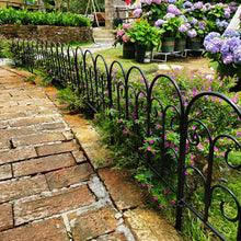 Load image into Gallery viewer, SCENDOR Garden Decorative Fences Panel 18&quot;x16&quot; 5 Pack for Flower Bed Edging Rustproof Dog Fencing
