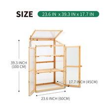 Load image into Gallery viewer, SCENDOR Cold Frames Greenhouse Wooden Design for Garden Plant Germination Outdoor Indoor
