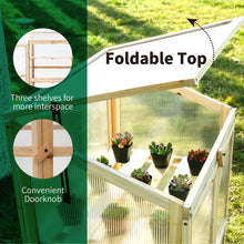 Load image into Gallery viewer, SCENDOR Cold Frames Greenhouse Wooden Design for Garden Plant Germination Outdoor Indoor
