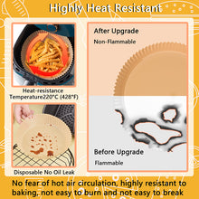 Load image into Gallery viewer, Flohover 100 PCS Food Grade Air Fryer Disposable Paper Liner
