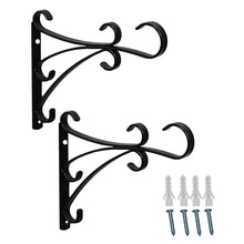 Load image into Gallery viewer, SCENDOR Outdoor Hanging Bracket Iron Hooks 2 Pack（12inch）
